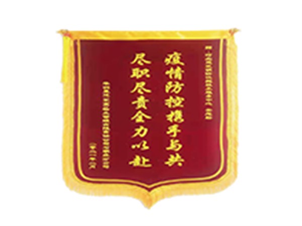 荣誉时刻--消防中心喜迎锦旗